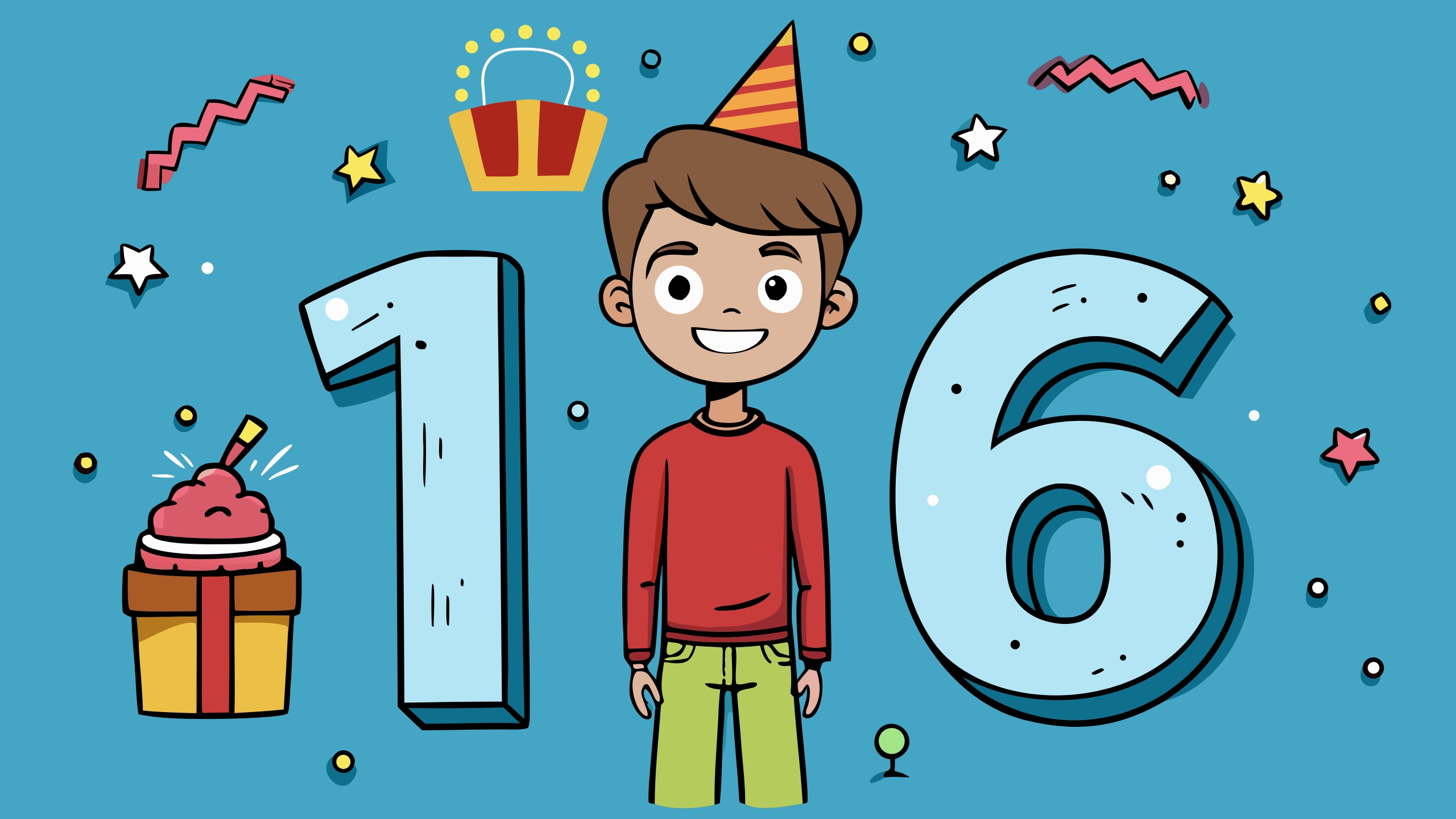 Поздравление с днём рождения 16 лет